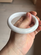 Load image into Gallery viewer, 59.5mm Certified Type A 100% Natural sunny green white (白底青) Jadeite Jade bangle BP42-3182