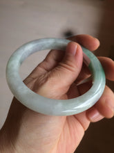 Load image into Gallery viewer, 57mm certified Type A 100% Natural sunny green/white/purple Jadeite Jade bangle L146-5350
