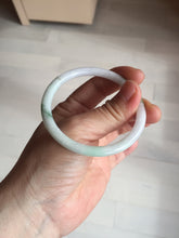Load image into Gallery viewer, 53.9mm 100% natural Type A sunny green white purple round cut jadeite jade bangle BL96-4661