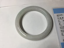 Load image into Gallery viewer, 56.8mm Certified Type A 100% Natural sunny green/white Jadeite Jade bangle BP50-3874