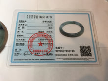 Load image into Gallery viewer, 55mm Certified type A 100% Natural light green blue purple gray black Jadeite bangle PB274-2748