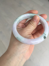 Load image into Gallery viewer, 59.5mm certified Type A 100% Natural light green sunny green red light purple Jadeite Jade bangle BF146-8461