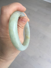 Load image into Gallery viewer, 56.6mm certified 100% natural Type A icy watery light yellow/white with jadeite jade bangle BL55-3278