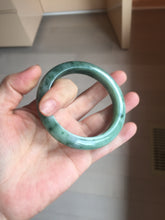 Load image into Gallery viewer, 56.7mm Certified Type A 100% Natural Woodland Green Jadeite Bangle AZ185-0428