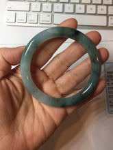 Load image into Gallery viewer, 55mm Certified type A 100% Natural light green blue purple gray black Jadeite bangle PB274-2748