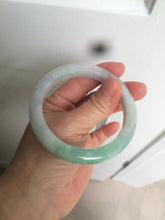 Load image into Gallery viewer, 57mm certified Type A 100% Natural sunny green/white/purple Jadeite Jade bangle L146-5350