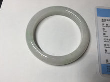 Load image into Gallery viewer, 56.8mm Certified Type A 100% Natural sunny green/white Jadeite Jade bangle BP50-3874