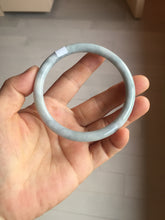 Load image into Gallery viewer, 62.2mm certified Type A 100% Natural white gray light purple round cut Jadeite Jade bangle PE91-3213