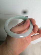 Load image into Gallery viewer, 57mm certified Type A 100% Natural sunny green/white/purple Jadeite Jade bangle L146-5350
