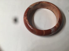 Load image into Gallery viewer, 53mm 100% natural red/pink red jasper stone bangle XY89