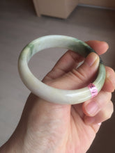 Load image into Gallery viewer, 56.7mm type A 100% Natural green/purple/pink/white (福禄寿) Jadeite Jade bangle G52