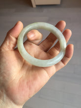 Load image into Gallery viewer, 57.5mm certified 100% natural Type A icy watery light yellow/white with jadeite jade bangle BL56-3288