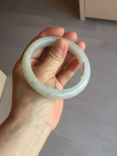 Load image into Gallery viewer, 57.5mm certified 100% natural Type A icy watery light yellow/white with jadeite jade bangle BL56-3288
