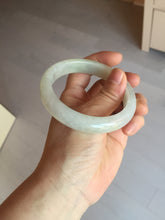 Load image into Gallery viewer, 57.5mm certified 100% natural Type A icy watery light yellow/white with jadeite jade bangle BL56-3288