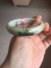 Load image into Gallery viewer, 56.7mm type A 100% Natural green/purple/pink/white (福禄寿) Jadeite Jade bangle G52