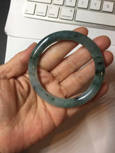 Load image into Gallery viewer, 55mm Certified type A 100% Natural light green blue purple gray black Jadeite bangle PB274-2748