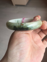 Load image into Gallery viewer, 56.7mm type A 100% Natural green/purple/pink/white (福禄寿) Jadeite Jade bangle G52