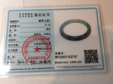 Load image into Gallery viewer, 57mm Certified type A 100% Natural light green blue purple gray black Jadeite bangle PB275-2747