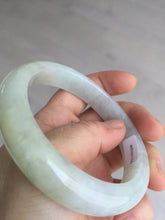 Load image into Gallery viewer, 57.5mm certified 100% natural Type A icy watery light yellow/white with jadeite jade bangle BL56-3288