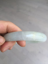 Load image into Gallery viewer, 57.5mm certified 100% natural Type A icy watery light yellow/white with jadeite jade bangle BL56-3288