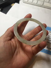 Load image into Gallery viewer, 58mm certified 100% natural type A icy watery light green yellow brown flat jadeite jade bangle PA125-6635