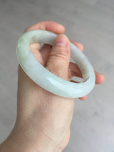 Load image into Gallery viewer, 57.5mm certified 100% natural Type A icy watery light yellow/white with jadeite jade bangle BL56-3288