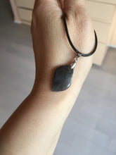 Load image into Gallery viewer, 100% natural type A jadeite jade icy watery yellow green black Willow leaf pendant group AX152