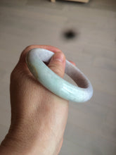 Load image into Gallery viewer, 58.5 mm Certified Type A 100% Natural yellow/light purple/green(FU LU SHOU) Jadeite Jade bangle AF79-0586