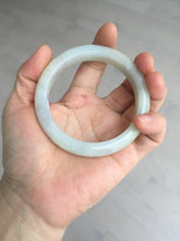 Load image into Gallery viewer, 57.5mm certified 100% natural Type A icy watery light yellow/white with jadeite jade bangle BL56-3288