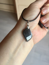 Load image into Gallery viewer, 100% natural type A jadeite jade icy watery yellow green black Willow leaf pendant group AX152