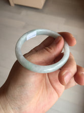 Load image into Gallery viewer, 49mm Type A 100% Natural light green oval Jadeite Jade bangle BM71