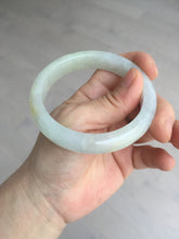 Load image into Gallery viewer, 57.5mm certified 100% natural Type A icy watery light yellow/white with jadeite jade bangle BL56-3288