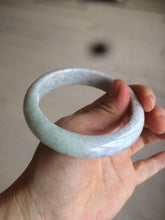 Load image into Gallery viewer, 58.5 mm Certified Type A 100% Natural yellow/light purple/green(FU LU SHOU) Jadeite Jade bangle AF79-0586