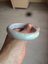 Load image into Gallery viewer, 58.5 mm Certified Type A 100% Natural yellow/light purple/green(FU LU SHOU) Jadeite Jade bangle AF79-0586