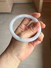 Load image into Gallery viewer, 60.5mm certified Type A 100% Natural light green light purple round cut Jadeite Jade bangle PH219-3209