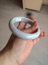 Load image into Gallery viewer, 58.5 mm Certified Type A 100% Natural yellow/light purple/green(FU LU SHOU) Jadeite Jade bangle AF79-0586