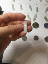 Load image into Gallery viewer, 100% natural type A icy watery sunny green/purple a pearl in my palm (apple of my eye, 掌上明珠) Jadeite jade bead PH233