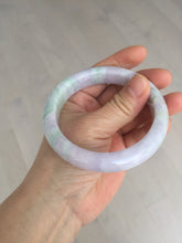 Load image into Gallery viewer, 59.5mm certified Type A 100% Natural light green sunny green light purple Jadeite Jade bangle BF147-8465