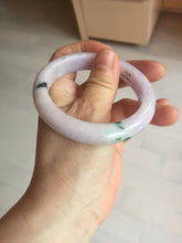 Load image into Gallery viewer, SOld! pleae don't order. Thanks. 55mm certified 100% natural type A sunny green/purple jadeite jade bangle BN86-8721