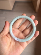 Load image into Gallery viewer, 61mm certified Type A 100% Natural light green light purple round cut Jadeite Jade bangle PH218-3235