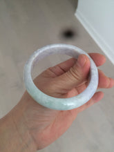 Load image into Gallery viewer, 58.5 mm Certified Type A 100% Natural yellow/light purple/green(FU LU SHOU) Jadeite Jade bangle AF79-0586
