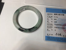 Load image into Gallery viewer, 53.9mm 100% natural Type A sunny green white purple jadeite jade bangle BN4-8233