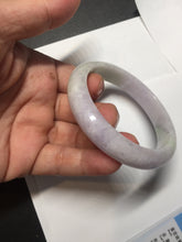 Load image into Gallery viewer, 54.5mm certified Type A 100% Natural sunny green purple white Jadeite Jade bangle BQ73-4931
