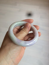 Load image into Gallery viewer, 53mm Certified 100% natural Type A olive green/white/purple jadeite jade bangle AZ2-0466