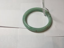 Load image into Gallery viewer, 49mm Certified Type A 100% Natural sunny apple green/red oval Jadeite Jade bangle BG62-0165