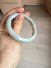 Load image into Gallery viewer, 54mm certified Type A 100% Natural light green white Jadeite Jade bangle BM67-0316