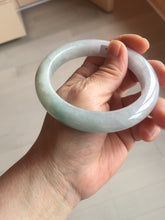 Load image into Gallery viewer, 60.4mm certified Type A 100% Natural icy watery light green/purple Jadeite Jade bangle BF145-9528