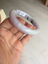 Load image into Gallery viewer, 55.5mm certified 100% natural type A sunny green/purple jadeite jade bangle BN88-8714