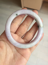 Load image into Gallery viewer, 55.5mm certified 100% natural type A sunny green/purple jadeite jade bangle BN88-8714