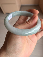 Load image into Gallery viewer, 54mm certified Type A 100% Natural light green white Jadeite Jade bangle BM67-0316